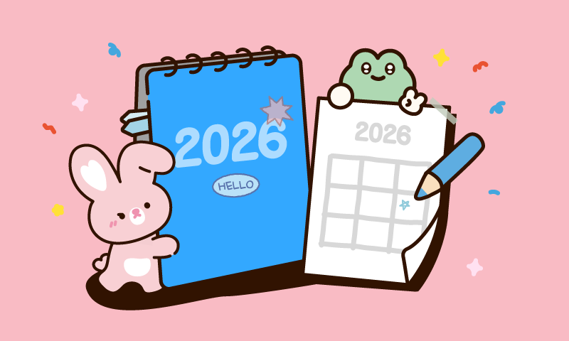 탁상달력 VS 벽걸이달력