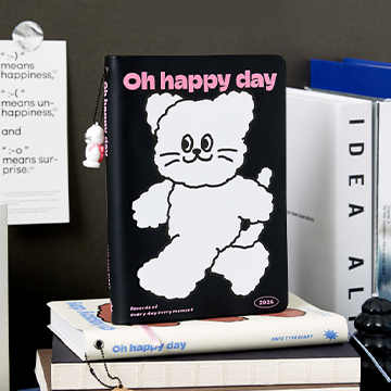 2026 오해피데이<br>다이어리 블랙