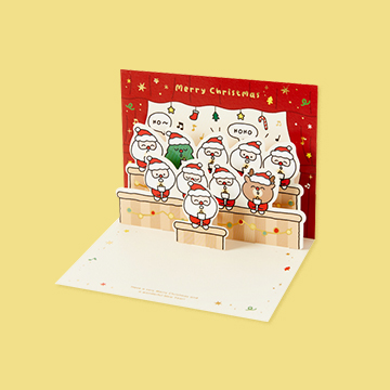 촛불 산타 루돌프<br>트리 팝업카드