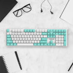 체리키보드 KC200 MX 풀윤활 기계식 WHITE/MINT 변형백축