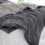 몽실 따뜻한 겨울 극세사 차렵이불 Q(국내산)