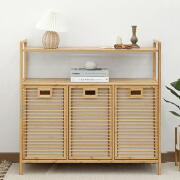 햄퍼 화장실 욕실 빨래 세탁 바구니 선반 (3칸 선반)