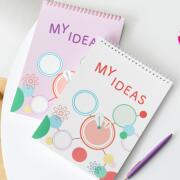 키즈바인더 종합장 무지스프링노트 기록노트 40매