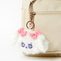 바비숑 얼굴 키링인형