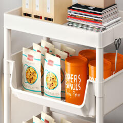 이동식 4단 주방 욕실 틈새 수납 선반 수납장 철제