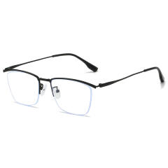 긱시크 무테 반무테 뿔테 안경 티타늄 안경테 24018
