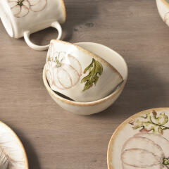 스토리 펌프킨 2인 그릇세트 10P