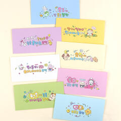 핑크풋 부적 가로 봉투 세트