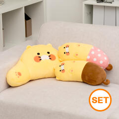 (세트) 카카오프렌즈 차량용 목쿠션+등쿠션 세트
