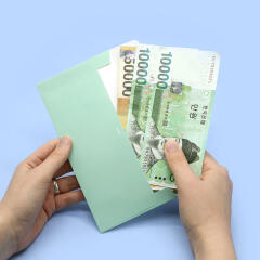 핑크풋 댄싱베어 가로 봉투 세트