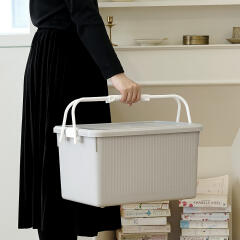 모니카 리빙박스 2P 수납박스 손잡이 펜트리 정리함