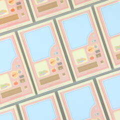 코너토이샵 자판기 미니메모지