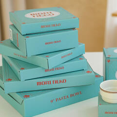 모리네코 귀여운 팝아트 고양이 파스타볼 2P