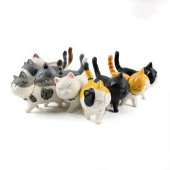 반려 동물 고양이 캐릭터 피규어 장식 소품 (산책X)