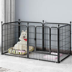 애견 철제 펜스 (70cmx80cm) (블랙)