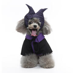 도그웨그 마녀 코스튬 옷 머리띠 세트 강아지 의상