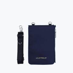 RFID 차단 여권 폰 파우치 네이비