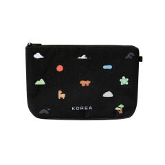 코리아 파우치 블랙