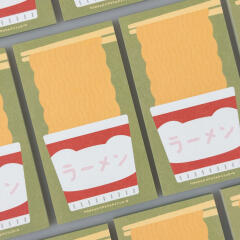 무우우 컵라면 미니메모지