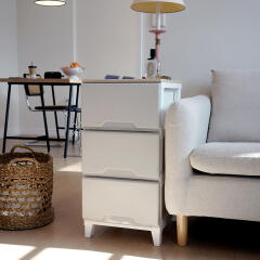 보노하우스 라노보 우드상판 서랍장 3단