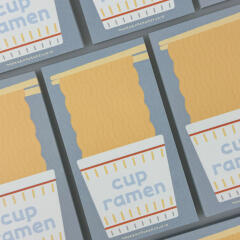 컵라면 미니메모지