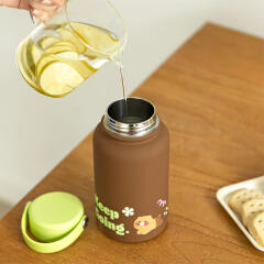 카카오프렌즈 춘식이 투톤 핸들 스텐 텀블러 670ml