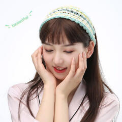 니트형 세안 헤어밴드 샤워캡