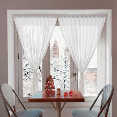 붙이는 벨크로 커튼 창문 블라인드 가림막 (4사이즈)