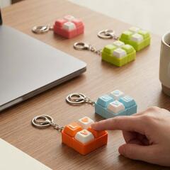 LOVE 러브 키캡 4구 클리커 키링 4종 클릭커 청축 피젯