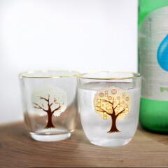 금빛한잔 돈나무 변색 잔 소주잔 선물 세트 2P (선물)