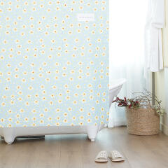 코지플라워 패브릭 욕실 방수 샤워 커튼