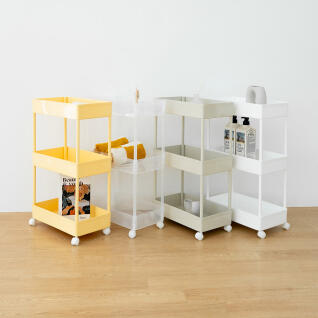 로이드 이동식 선반 트롤리 틈새수납장 3단