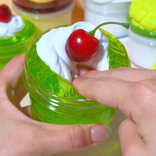 메론소다 출렁 말랑 클리어 대용량 슬라임