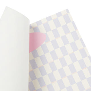 보라체크 메모지