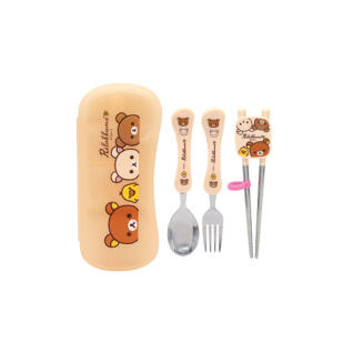 코리락쿠마 스푼포크젓가락 수저세트(H466906)