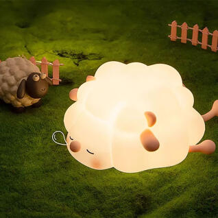 잠자는 양 실리콘 무드등
