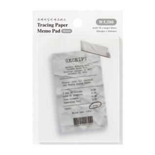 영수증 트레싱메모지