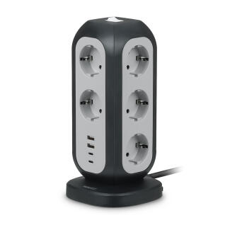 대용량 타워형 멀티탭 전기콘센트 15구 / 스탠드형