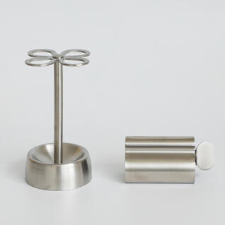 스텐 칫솔꽂이 치약짜개 2종 세트