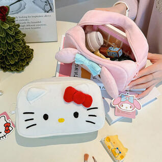 산리오 키티 태닝키티 페이스 사각 파우치 (2종)