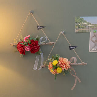 카네이션 조화 가랜드 30cm 인테리어 꽃 장식 소품