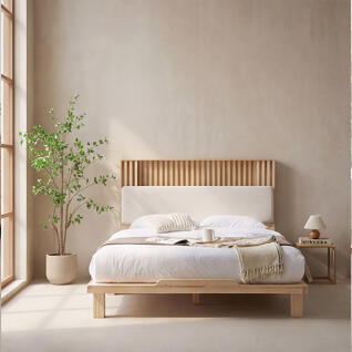 착불 솔리브 소나무원목 평상형 침대 프레임Q