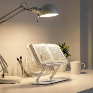 360도 회전 투명 독서대 각도 높이조절 북홀더