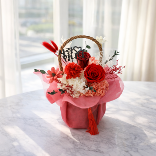 어버이날 카네이션 꽃바구니 프리저브드플라워 선물