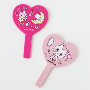 고양이 핑크 하트 휴대용 손거울 2종