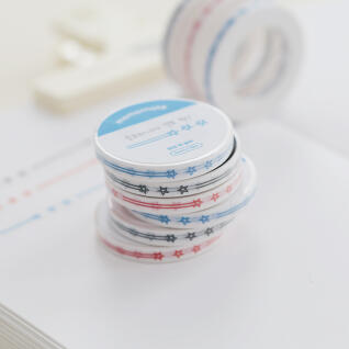 모모마테 별표 쫙 마스킹테이프