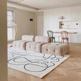 먼지 털빠짐 방지 러그 대형 거실 카페트 (특대형)