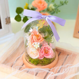 플라워 돔 조화 테라리움 - 1인세트