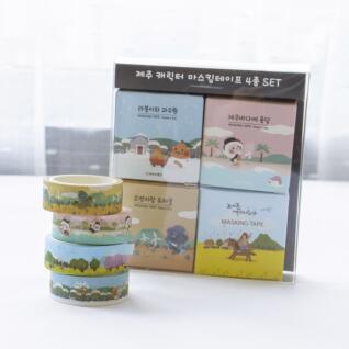 제주 캐릭터 마스킹테이프 4종 SET