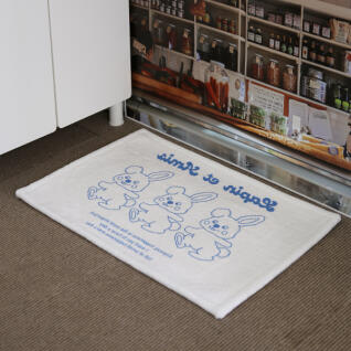 래빗프렌즈 욕실 현관 대형 극세사 발매트 45x65
